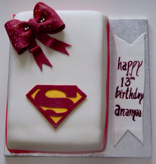 Superwoman Themed Cake