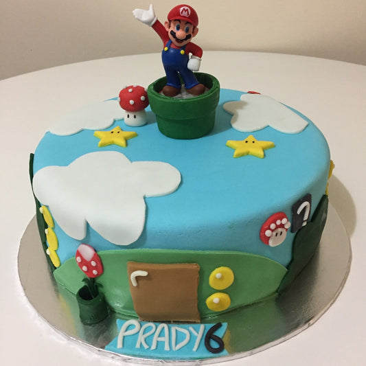 Mario Themed Cake