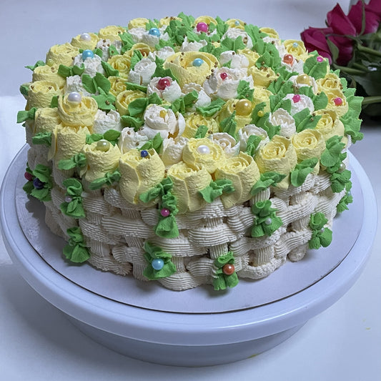 Floral Basket Cake